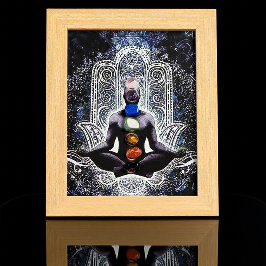Natural Seven Chakra Crystal Frame