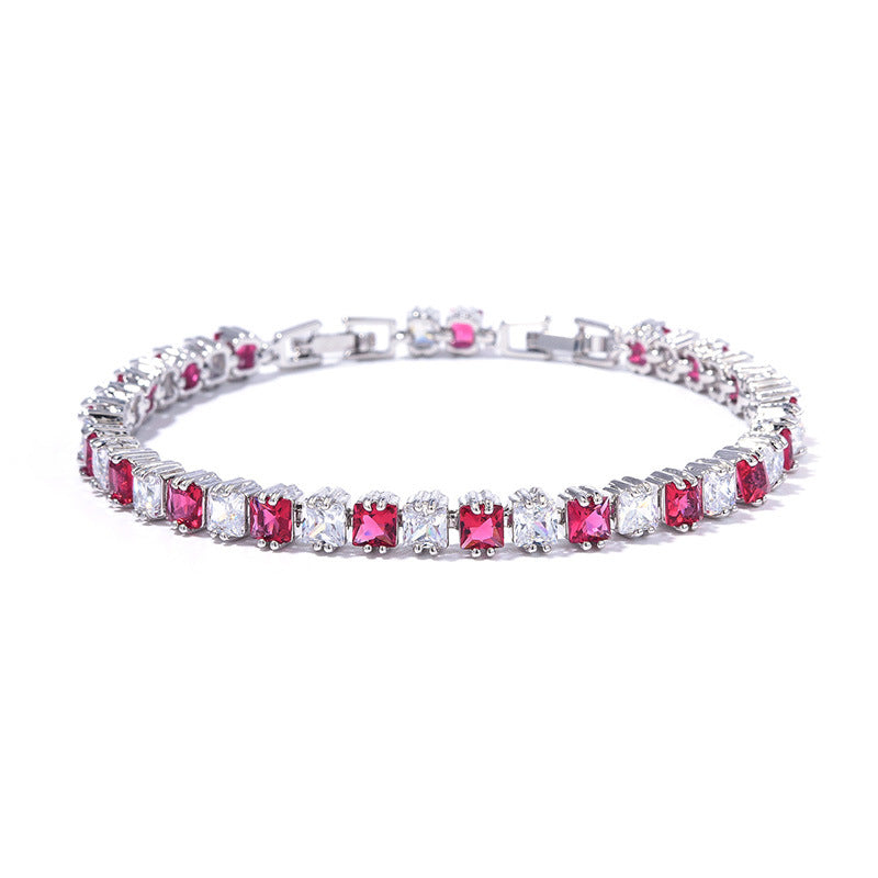 High-End Silver Zircon Bracelet – New Arrival