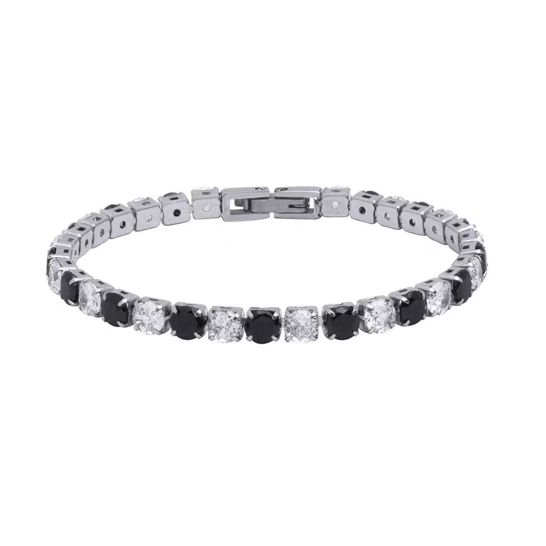 Titanium Steel Zircon Tennis Bracelet – Unisex