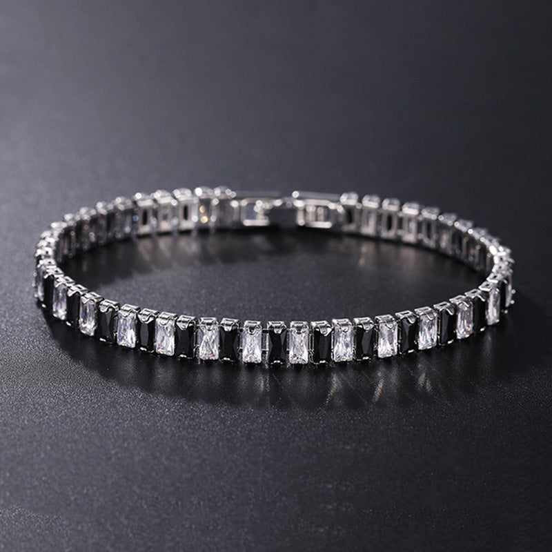 Hip-Hop Polka Dot Zircon Tennis Bracelet
