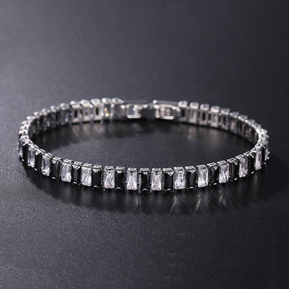 Hip-Hop Polka Dot Zircon Tennis Bracelet