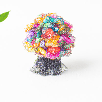 Creative Natural Crystal Stone Resin Small Tree Crystal Tree Money Tree Home Decoration Office Desktop Ornament