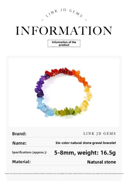 Crushed Stone Natural Crystal Bracelet – Irregular Beads