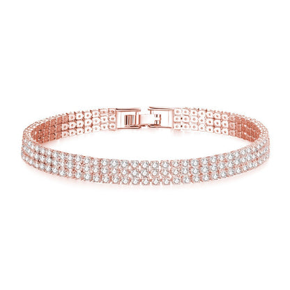 Minimal Zircon Bracelet for Women – High-End Feel