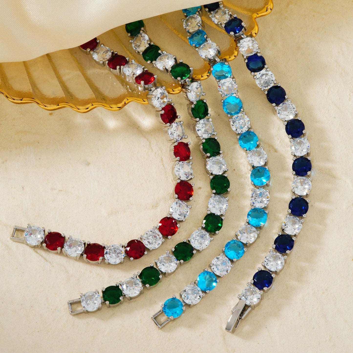 Candy Color Zircon Bracelet – Wedding Style