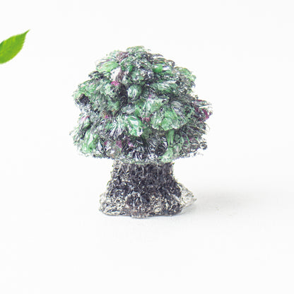 Creative Natural Crystal Stone Resin Small Tree Crystal Tree Money Tree Home Decoration Office Desktop Ornament