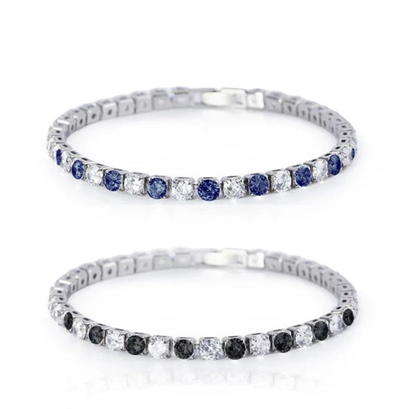 Sugar Cube Colorful Zircon Bracelet – Unisex