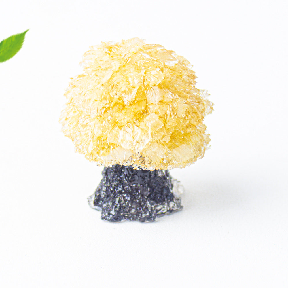 Creative Natural Crystal Stone Resin Small Tree Crystal Tree Money Tree Home Decoration Office Desktop Ornament