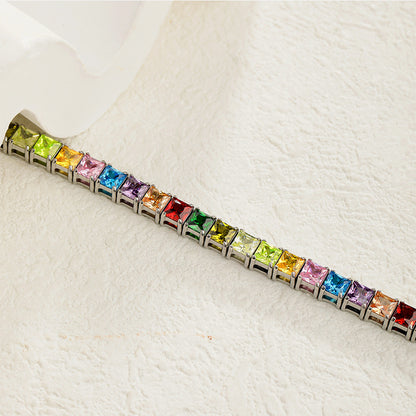 Classic Zircon Tennis Bracelet – Daily Wear