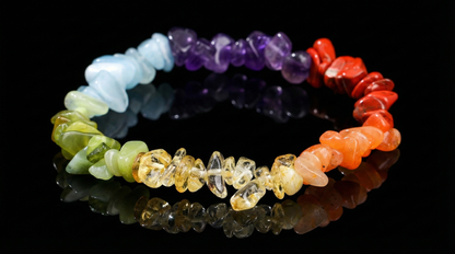 Crushed Stone Natural Crystal Bracelet – Irregular Beads
