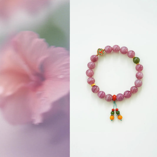 Natural Madagascar Rose Quartz Bracelet – Love & Prosperity Gift