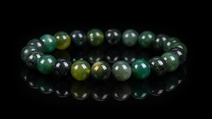 Natural Moss Agate Bracelet 8mm