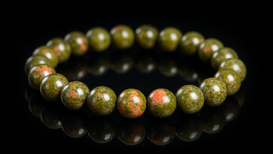 Emerald Garden,Green Tourmaline Energy Crystal Bead Bracelet 8mm