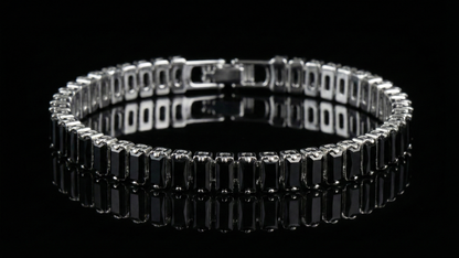 Titanium Steel Zircon Tennis Bracelet – Unisex