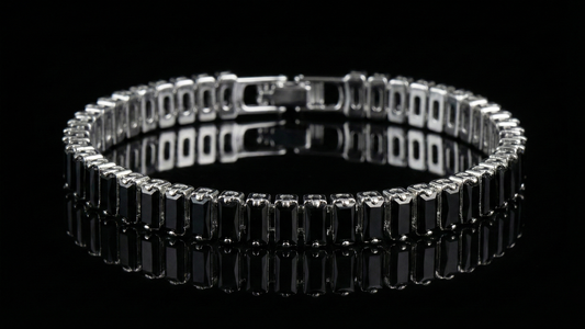 Titanium Steel Zircon Tennis Bracelet – Unisex