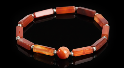 Square & Round Bead Leather Bracelet – Trendy Fashion
