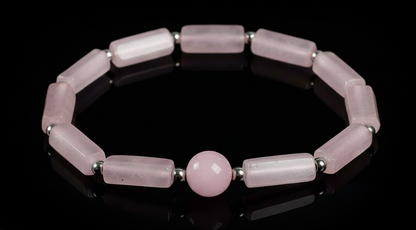 Square & Round Bead Leather Bracelet – Trendy Fashion