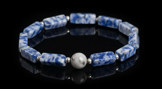 Square & Round Bead Leather Bracelet – Trendy Fashion
