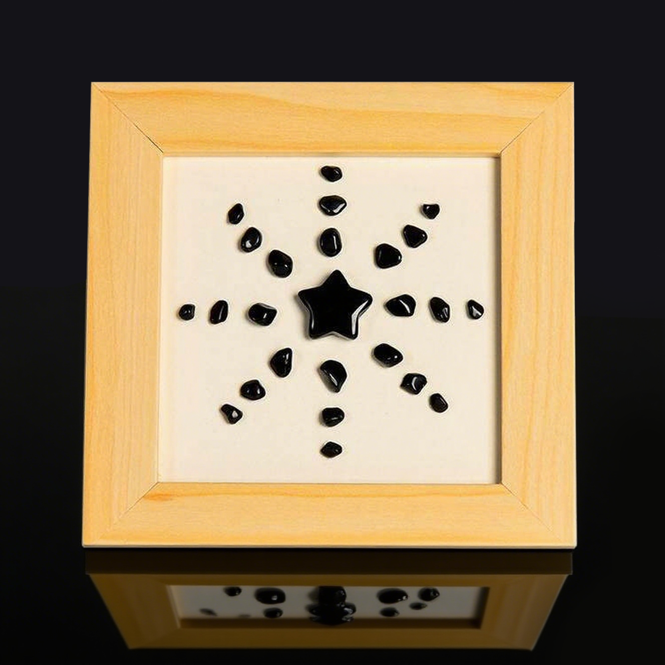 Pentagram Solar Flower Crystal Frame