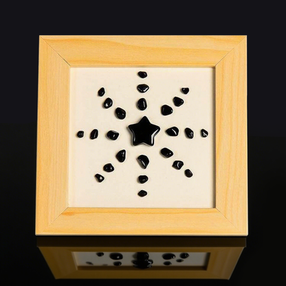 Pentagram Solar Flower Crystal Frame