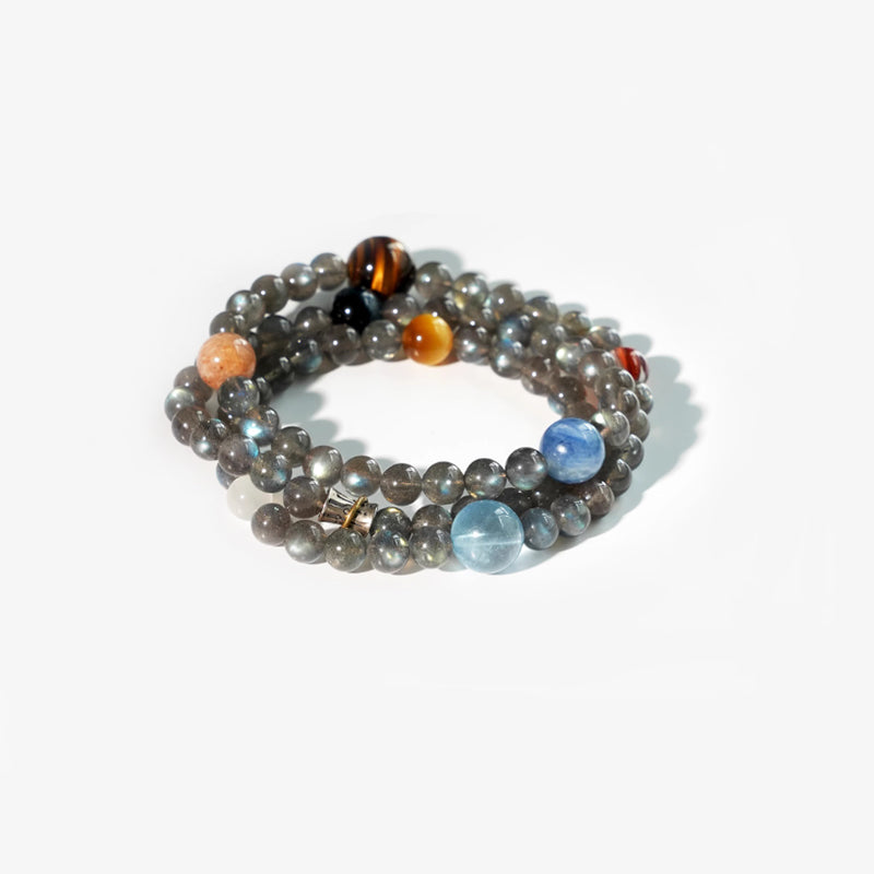 Xingyao –Celestial Harmony Jewelry – Moonstone and the Eight Planets Design