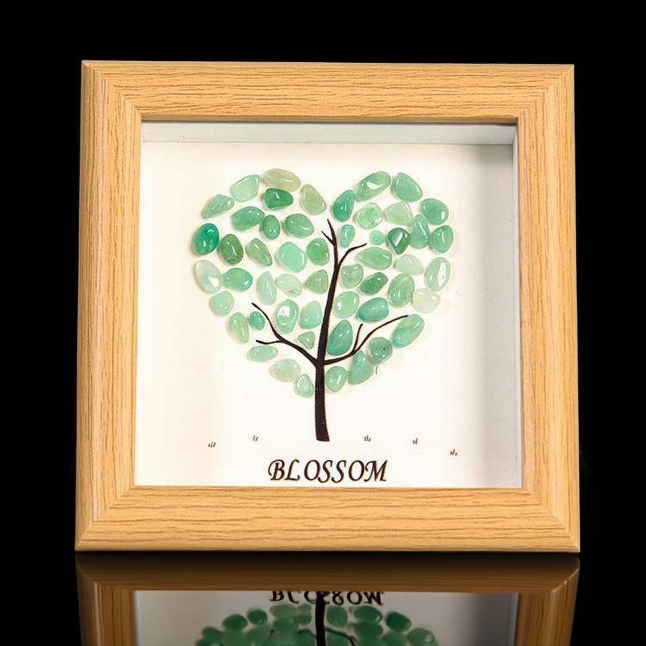 Loving Crystal Wall Art – Heart-Shaped Spiritual & Meditation Decor