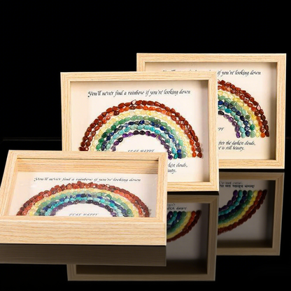 Rainbow Crystal Artwork Frame – Natural Stones
