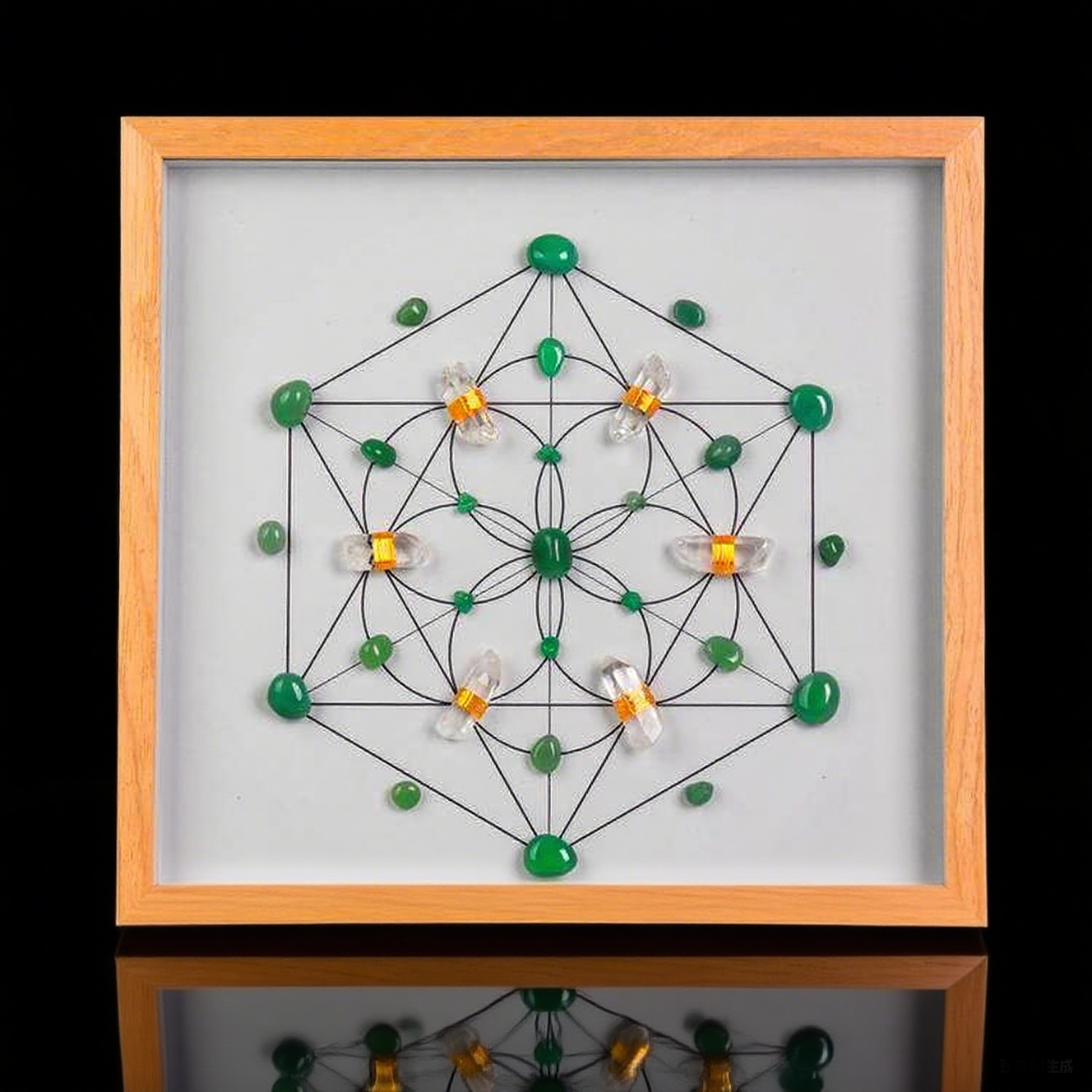 Crystal Grid Art Frame – Square Design