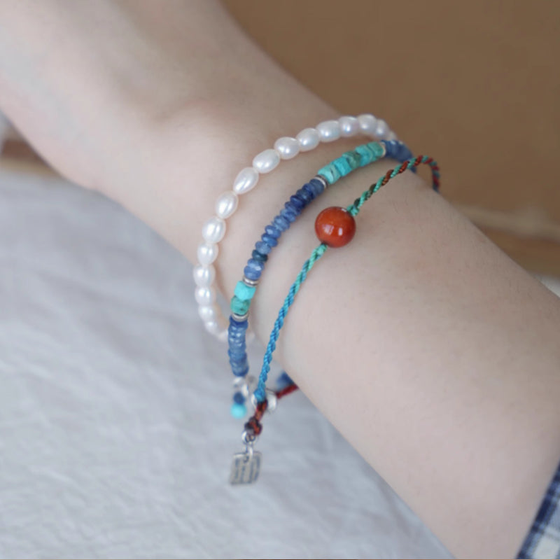 Original Chinese-Style Green Strawberry Crystal Bracelet – Serenity & Fortune