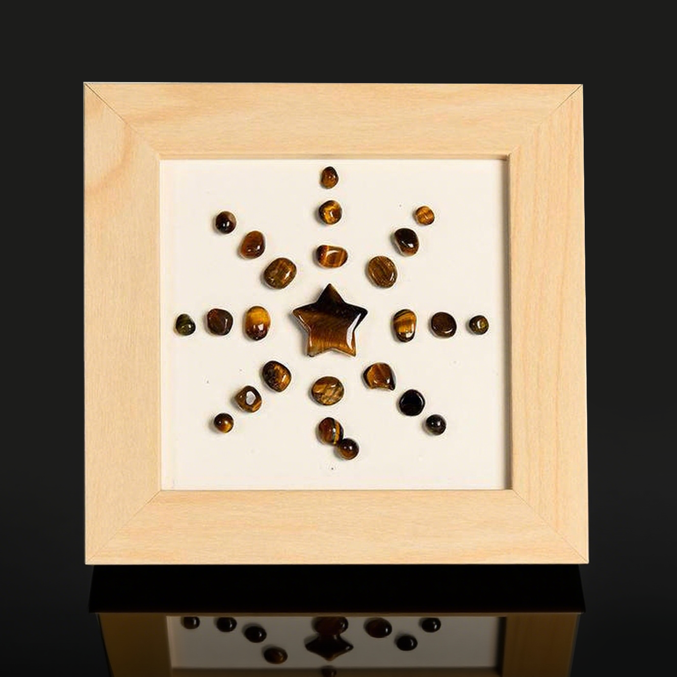 Pentagram Solar Flower Crystal Frame