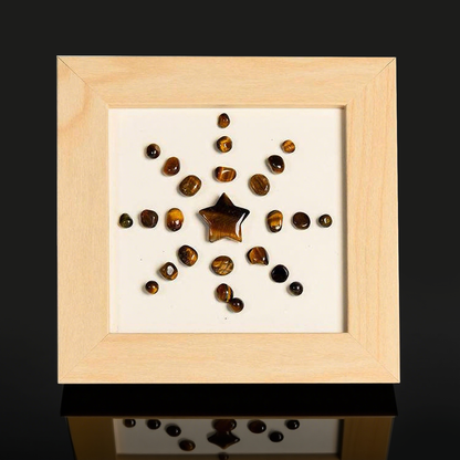 Pentagram Solar Flower Crystal Frame