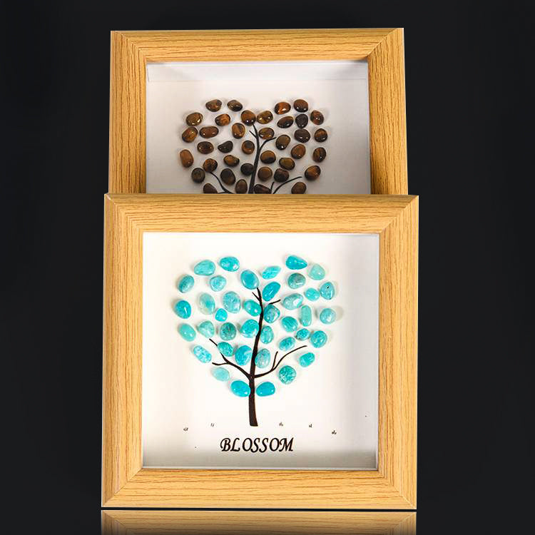 Loving Crystal Wall Art – Heart-Shaped Spiritual & Meditation Decor