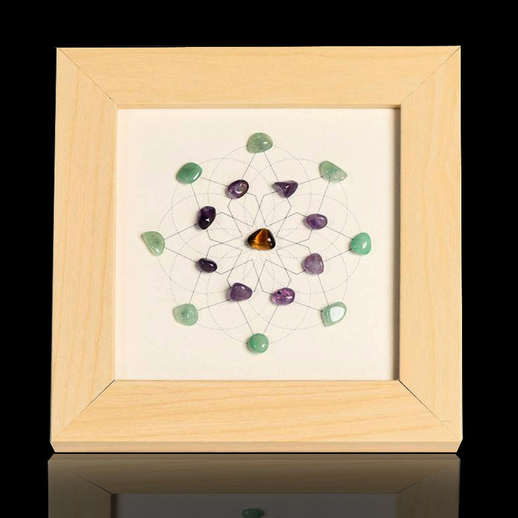 Life Flower Crystal Artwork Frame