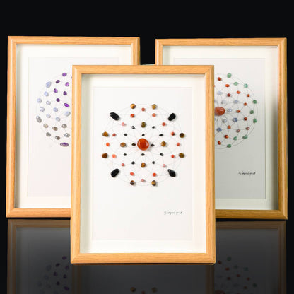 Energy Crystal Grid Frame – Desktop Display