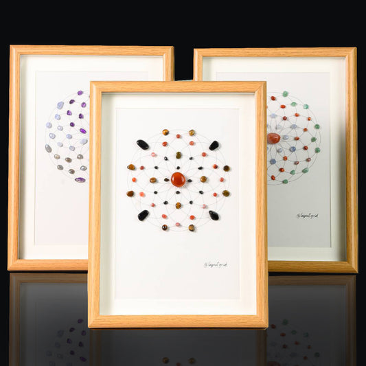 Energy Crystal Grid Frame – Desktop Display