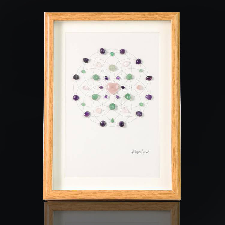 Energy Crystal Grid Frame – Desktop Display