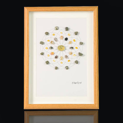 Energy Crystal Grid Frame – Desktop Display