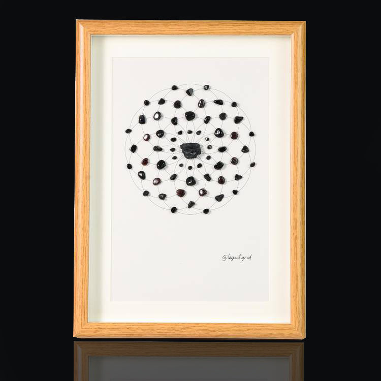 Energy Crystal Grid Frame – Desktop Display