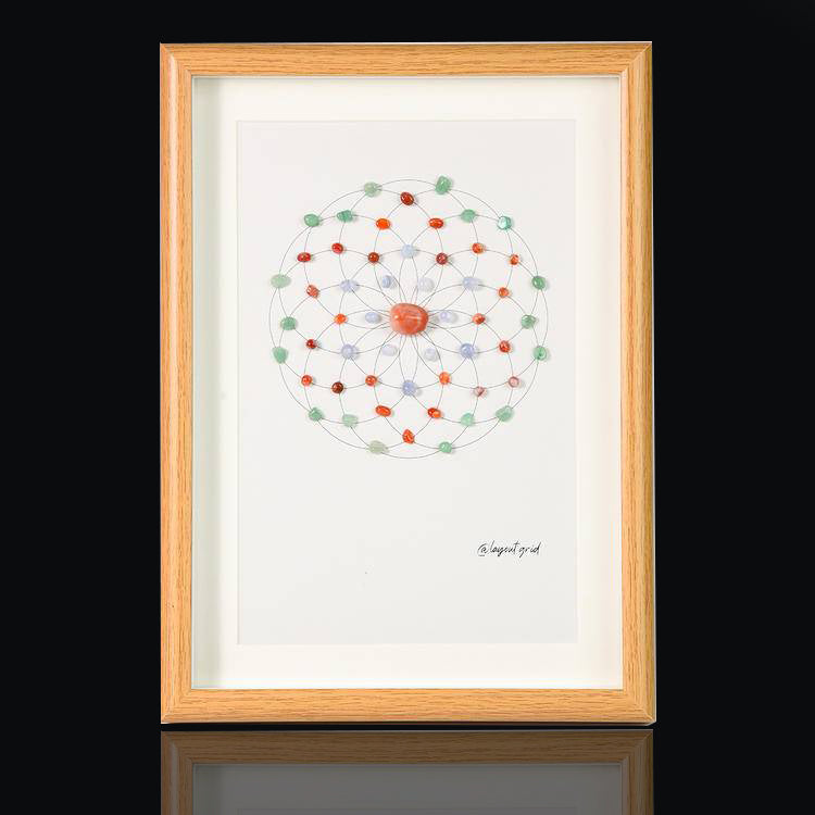 Energy Crystal Grid Frame – Desktop Display