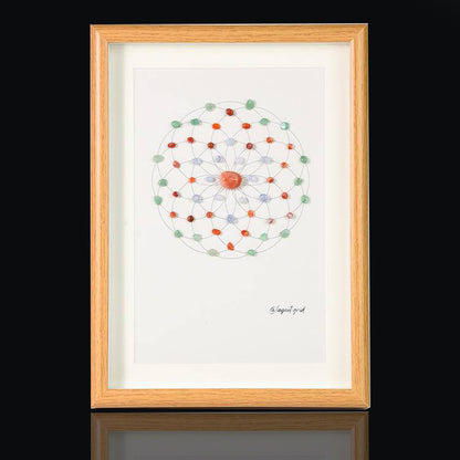 Energy Crystal Grid Frame – Desktop Display