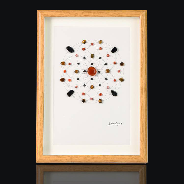 Energy Crystal Grid Frame – Desktop Display