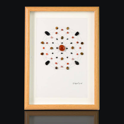 Energy Crystal Grid Frame – Desktop Display