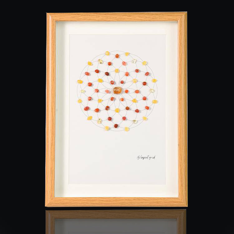 Energy Crystal Grid Frame – Desktop Display