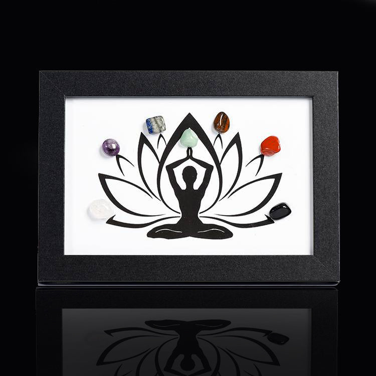 Natural Seven Chakra Crystal Frame
