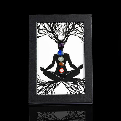 Balanced Seven Chakra Crystal Display