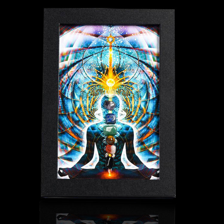 Natural Seven Chakra Crystal Frame