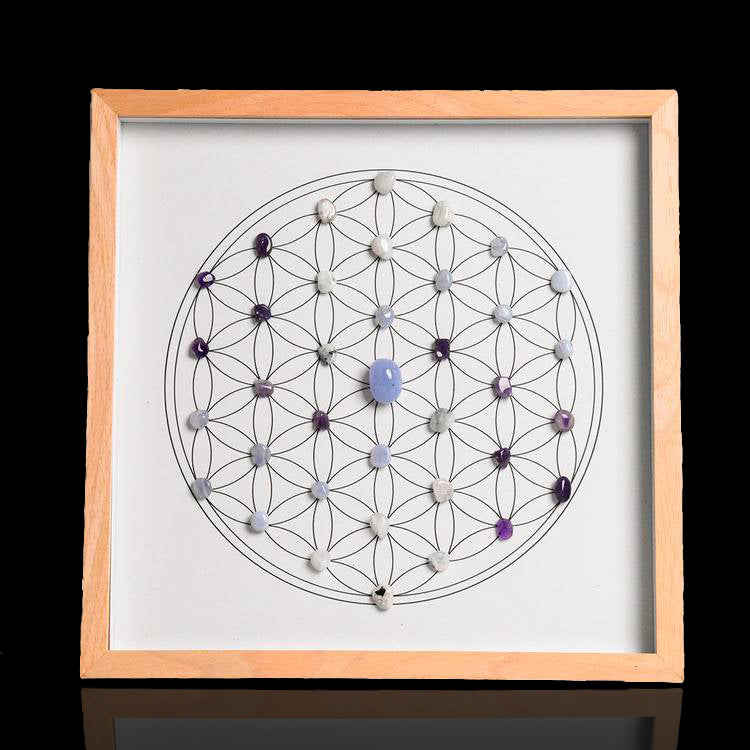 Crystal Grid Art Frame – Square Design