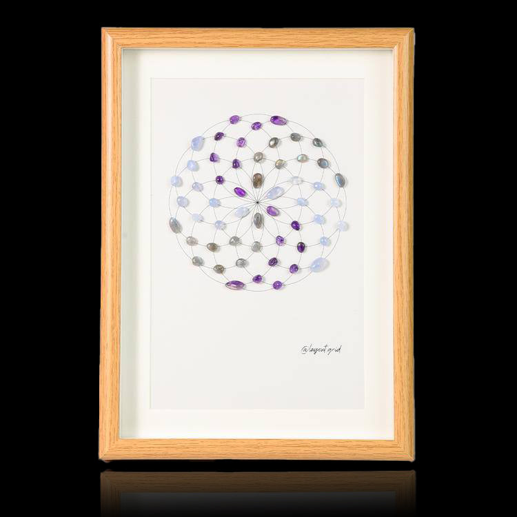 Energy Crystal Grid Frame – Desktop Display