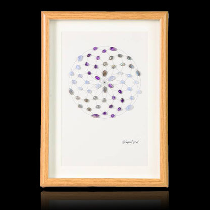 Energy Crystal Grid Frame – Desktop Display