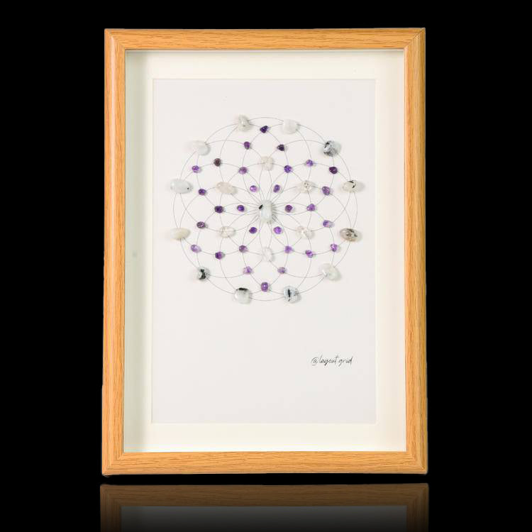 Energy Crystal Grid Frame – Desktop Display
